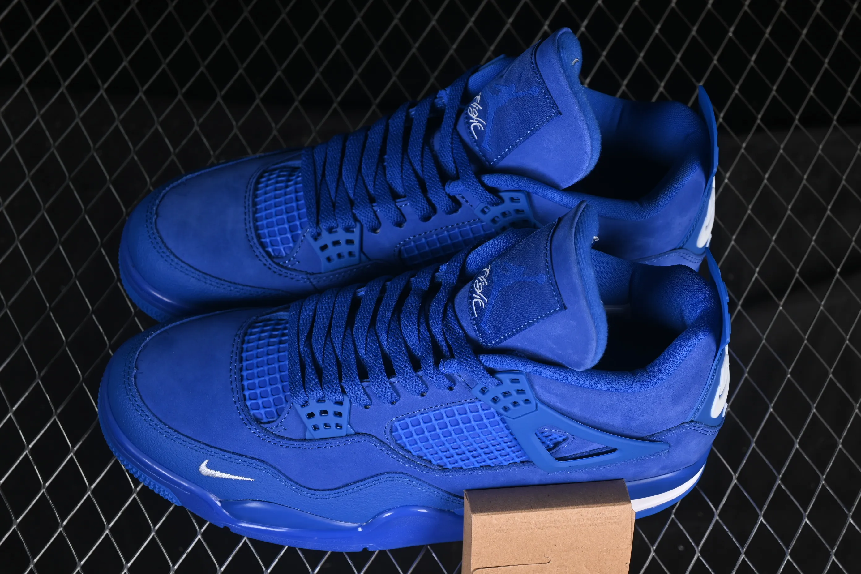 All categories Air Jordan Jordan series basketball shoes Air Jordan 4 Nigel Sylvester x Air Jordan 4 Retro "Blue" AJ4 Joe 4 joint blue brick HF4340-400